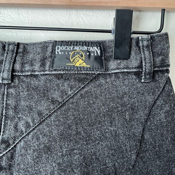 Rockies Vintage Southwestern Bareback Denim Straight Leg Washed Black Jeans - Picture 3 of 6